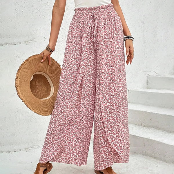 Floral High Waist Pants