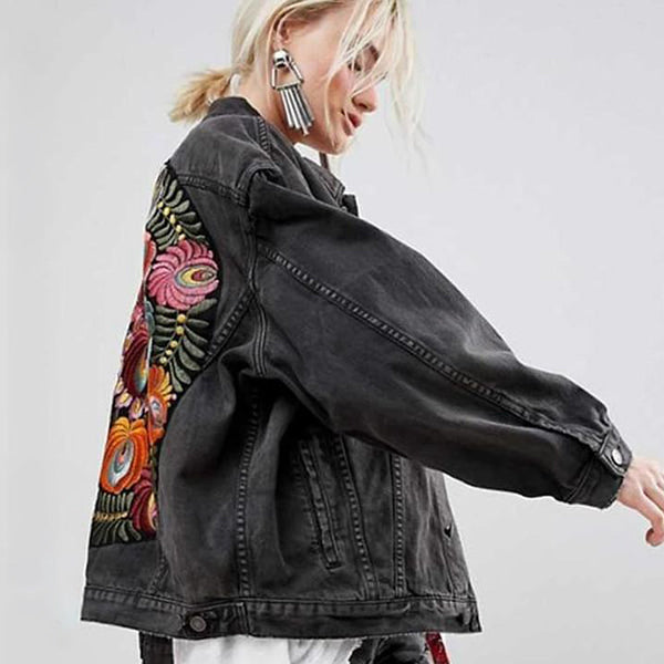 Floral Jeans Jacket - Image 3