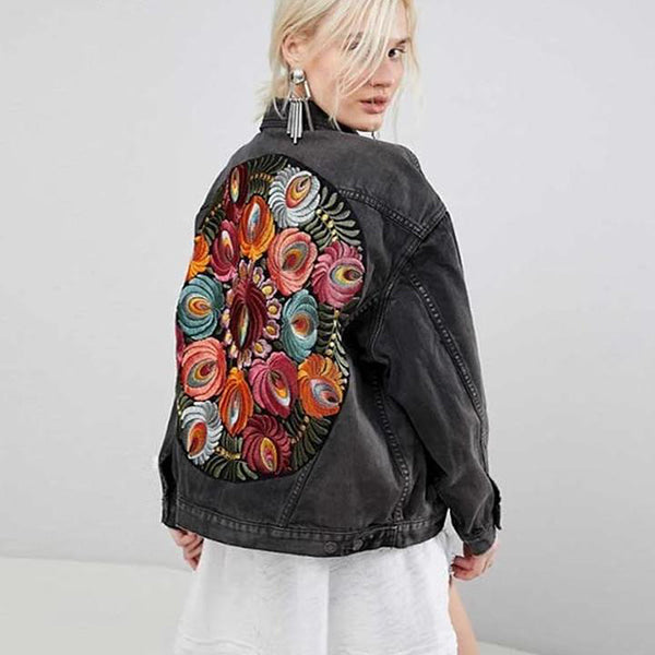 Alternative view of Floral Jeans Jacket