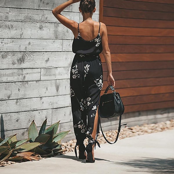 Alternative view of Floral Jumpsuit Black