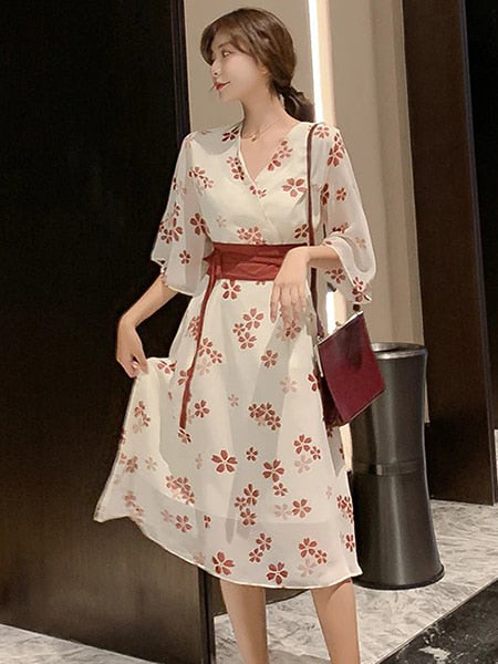 Alternative view of Floral Kimono Dress Long