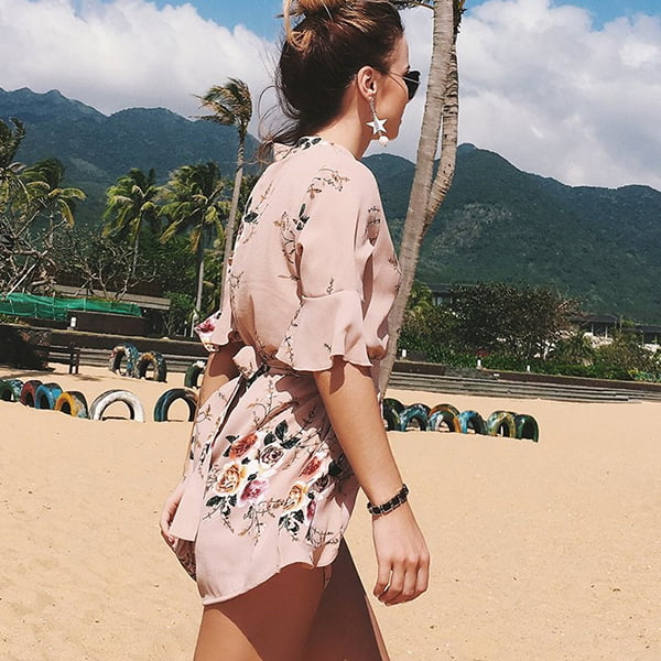 Floral Kimono Jumpsuit - Image 4