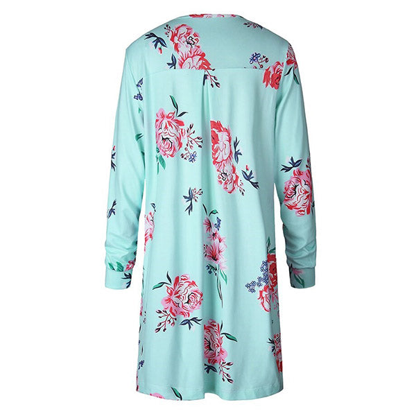 Floral Long Cardigan - Image 5