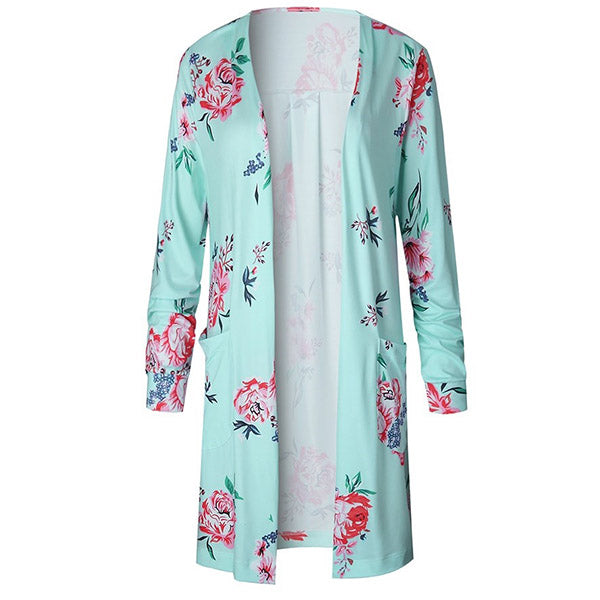 Floral Long Cardigan - Image 6