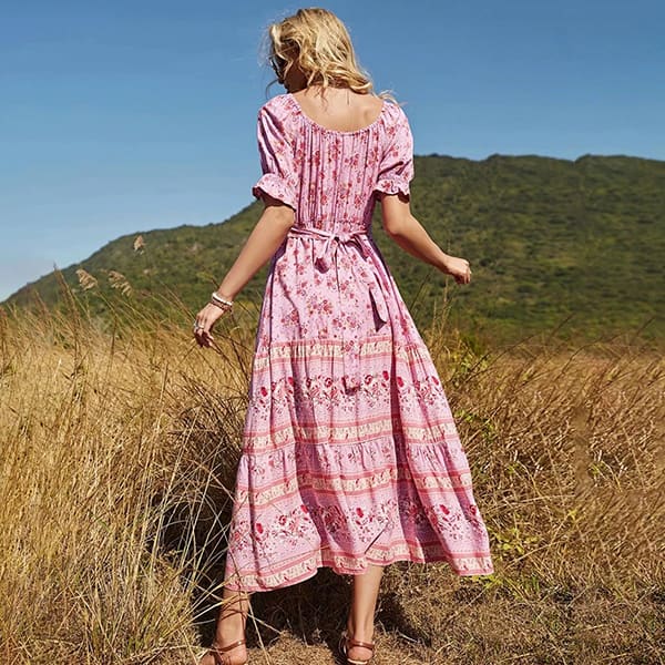 Floral Long Dress for Girl - Image 4