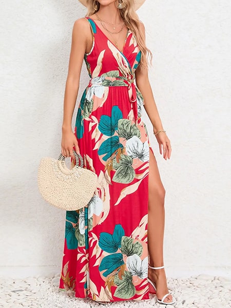 Floral Long Dress Women - Image 3