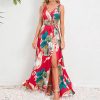 Floral Long Dress Women