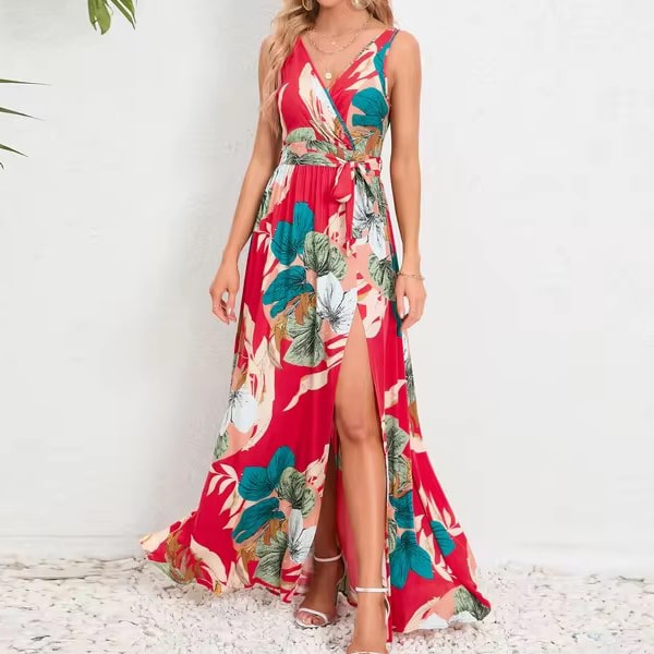 Floral Long Dress Women