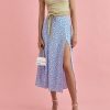 Floral Long Skirt Women