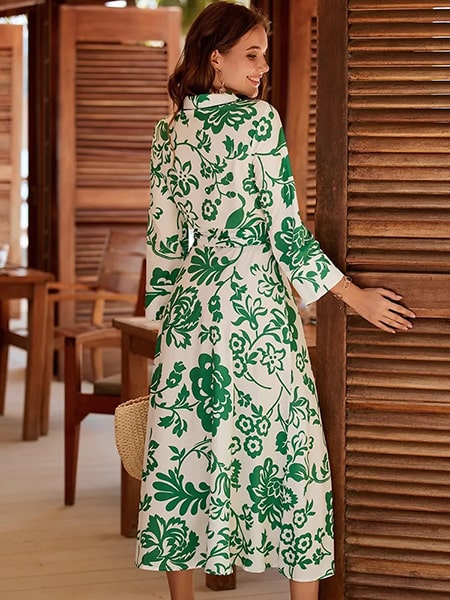 Floral Midi Dress - Image 4