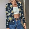 Floral Navy Blue Jacket