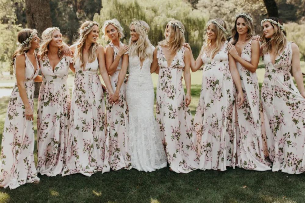 Floral outfit for wedding