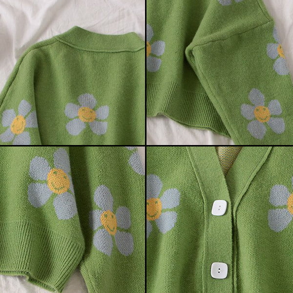 Floral Oversized Cardigan - Image 4