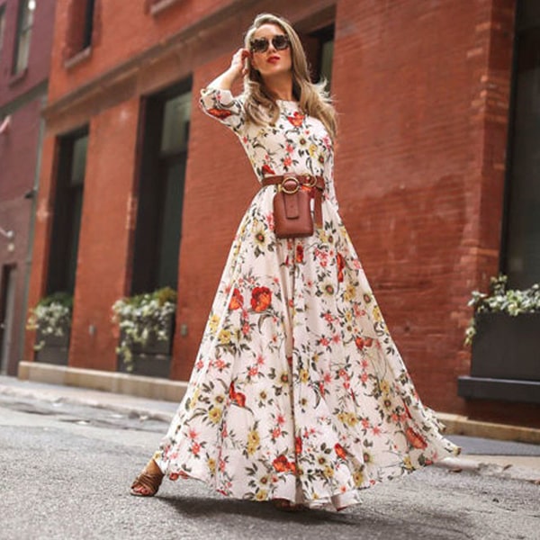 Alternative view of Floral Pattern Long Dress