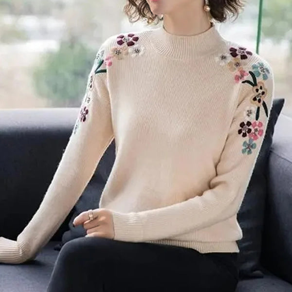 Floral Pattern Sweater