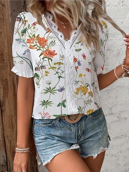 Alternative view of Floral Polyester Tunic