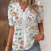 Floral Polyester Tunic