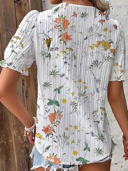 Floral Polyester Tunic - Image 4
