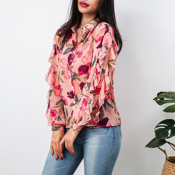 Floral Print Blouse Women - Image 4