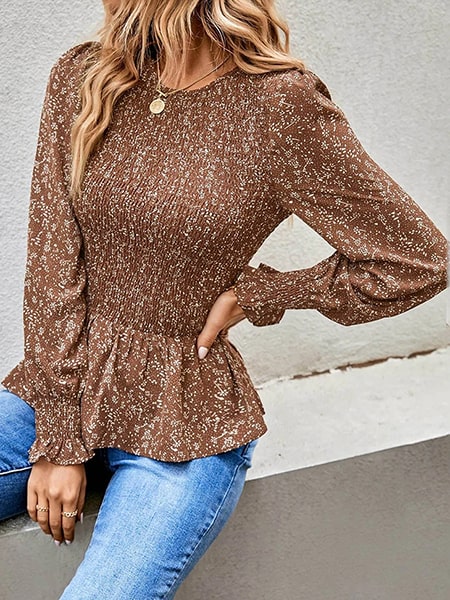 Floral Print Blouses Ladies - Image 4