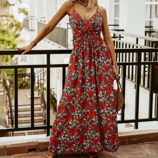 Floral Print Dress Long