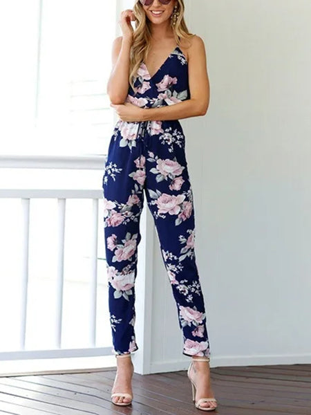 Floral Print Jumpsuits - Image 3