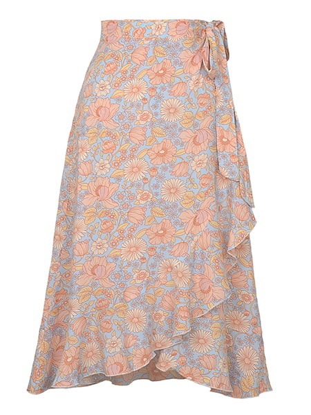 Floral Print Maxi Skirt - Image 3