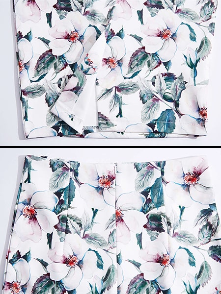 Floral Print Midi Skirt - Image 5