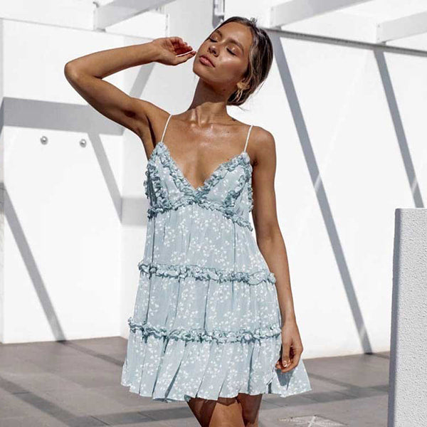 Alternative view of Floral Ruffle Dress Short