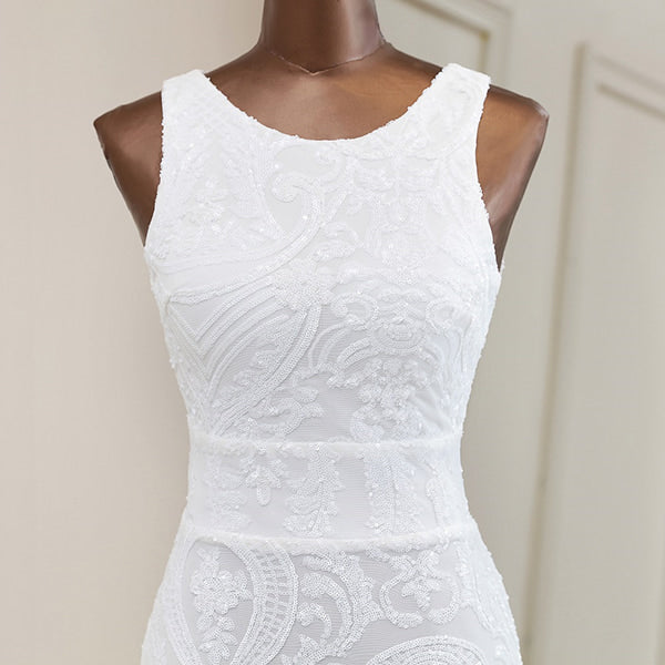 Alternative view of Floral Sheath Wedding Dress