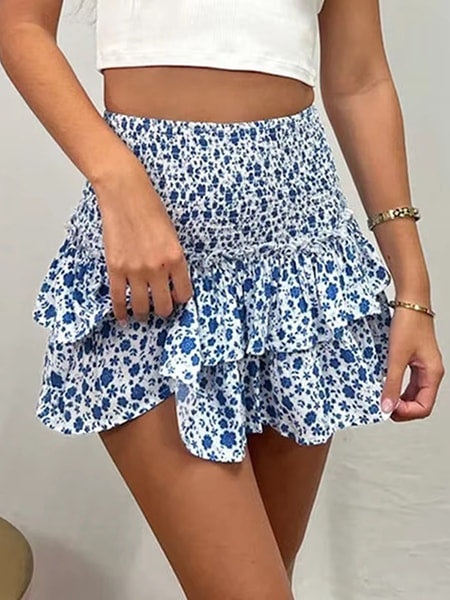 Alternative view of Floral Smocked Mini Skirt