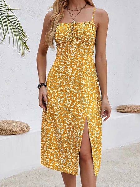 Floral Summer Long Dress - Image 3