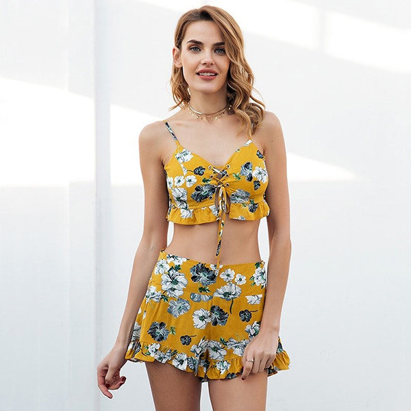 Floral Top and Shorts Set - Image 4