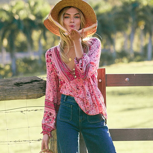 Alternative view of Floral Tunic Short