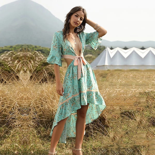 Alternative view of Floral Two-piece Dress