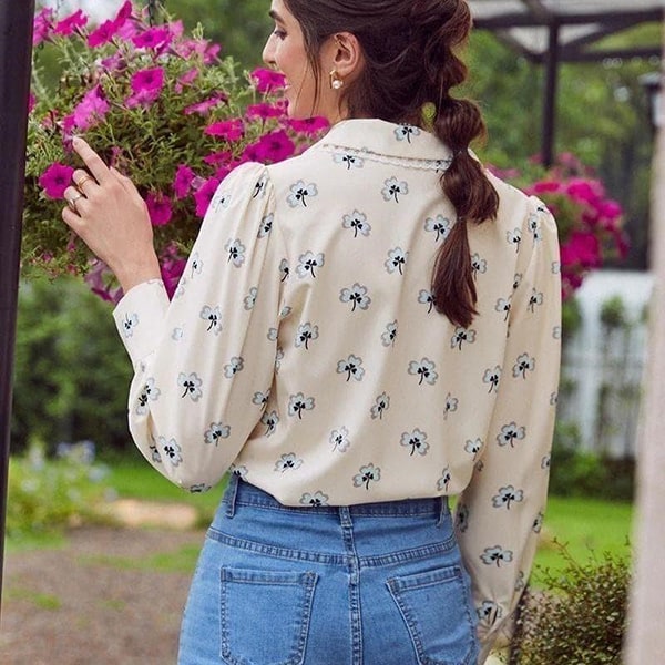 Floral Vintage Blouse - Image 4