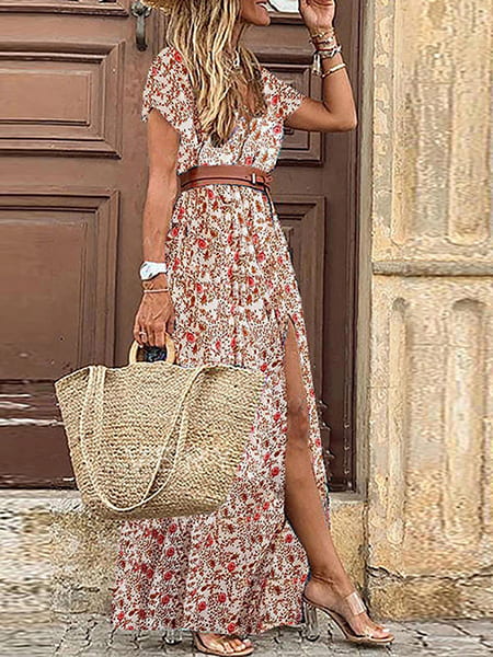 Floral Vintage Wedding Dress - Image 5