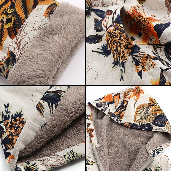 Floral Winter Jacket - Image 4