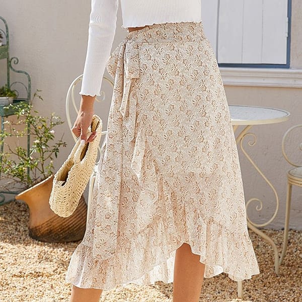 Alternative view of Floral Wrap Skirt