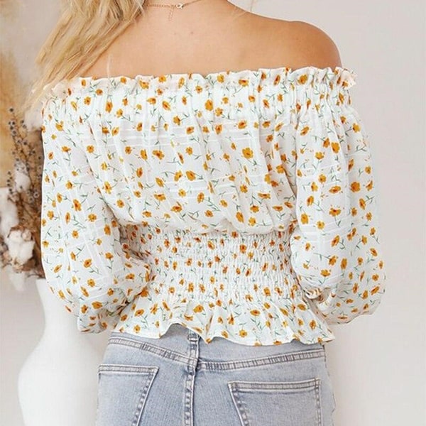 Floral Yellow Blouse - Image 3