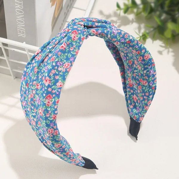 Flower Headband Blue