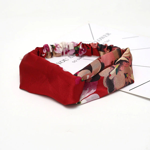 Flower Headwrap Red