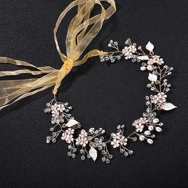 Alternative view of Flower Headwrap Wedding