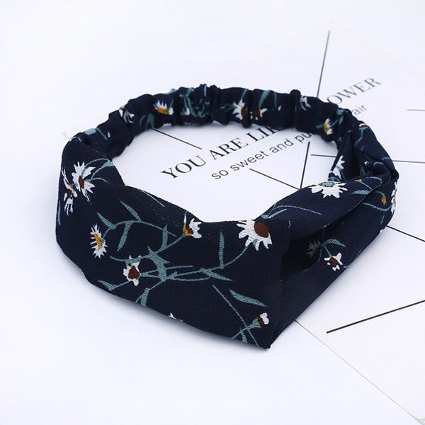 Flower Headwrap White
