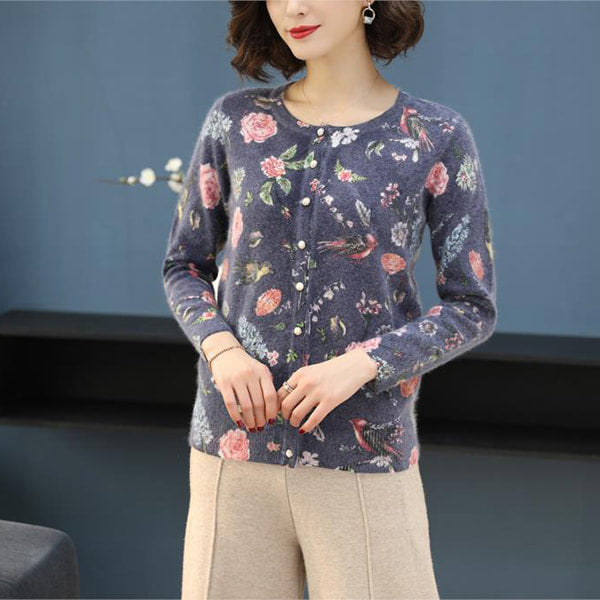 Flowy Floral Cardigan - Image 5
