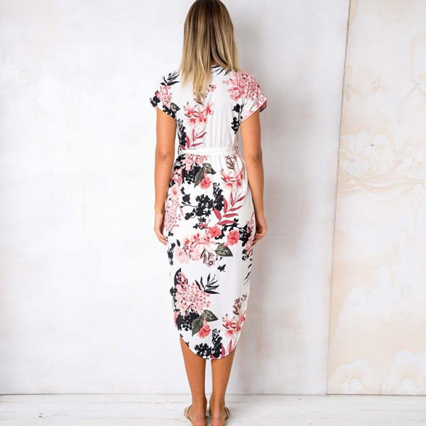 Flowy Floral Long Dress - Image 3