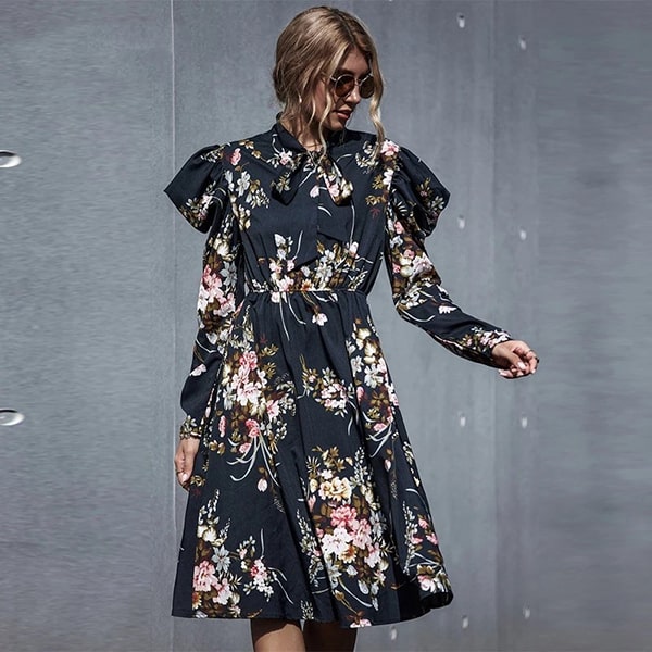 Alternative view of Gigot Sleeve Flower Dress