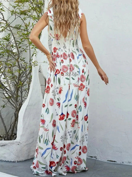 Halter Top Floral Long Dress - Image 4