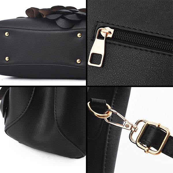 Handbag with 3D Flower - Image 4