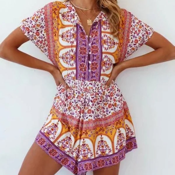Hippie Floral Jumpsuit